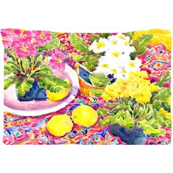 Carolines Treasures 6062PILLOWCASE 20.5 x 30 in. Flower - Primroses Moisture Wicking Fabric Standard Pillowcase 6062PILLOWCASE - main